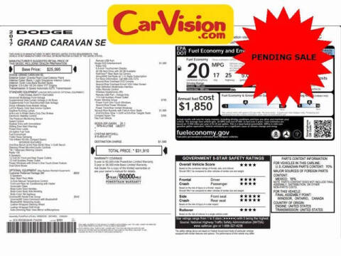 2017 Dodge Grand Caravan SE