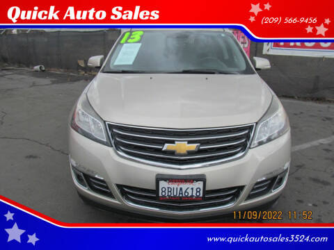 2013 Chevrolet Traverse for sale at Quick Auto Sales in Modesto CA