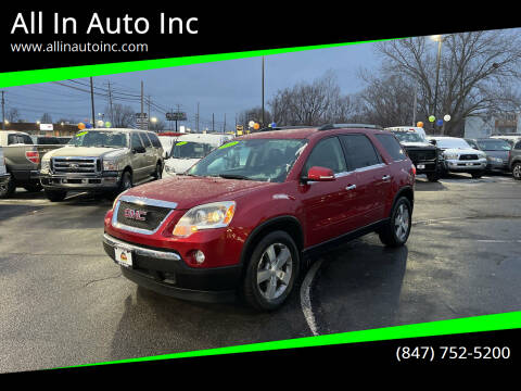 2012 GMC Acadia for sale at All In Auto Inc in Palatine IL