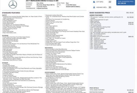 2017 Mercedes-Benz E-Class E 300