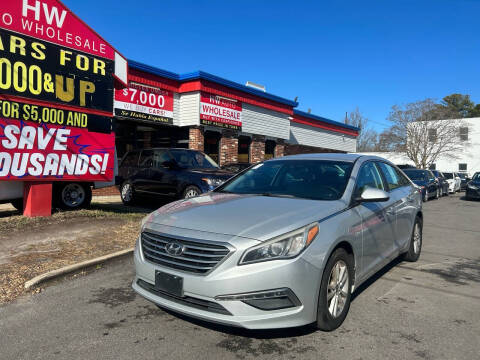 2015 Hyundai Sonata for sale at HW Auto Wholesale in Norfolk VA