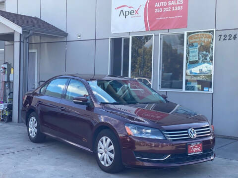 2013 Volkswagen Passat for sale at Apex Motors Tacoma in Tacoma WA