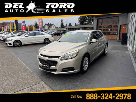 2014 Chevrolet Malibu for sale at DEL TORO AUTO SALES in Auburn WA