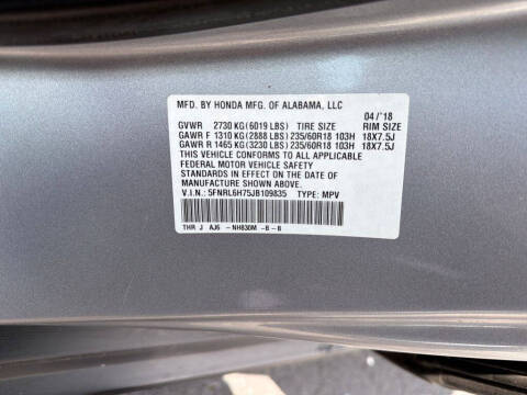 2018 Honda Odyssey EX-L