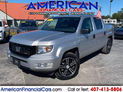 2014 Honda Ridgeline for sale at American Financial Cars in Orlando FL