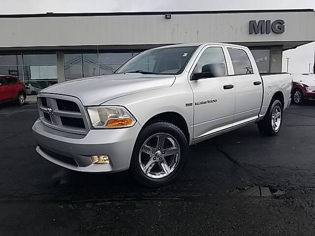 Used 2012 RAM Ram 1500 Pickup Express with VIN 1C6RD7KT7CS261881 for sale in Bellefontaine, OH