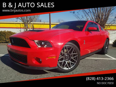 2011 Ford Shelby GT500 for sale at B & J AUTO SALES in Morganton NC