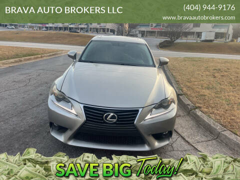 2015 Lexus IS 250 for sale at BRAVA AUTO BROKERS LLC in Clarkston GA