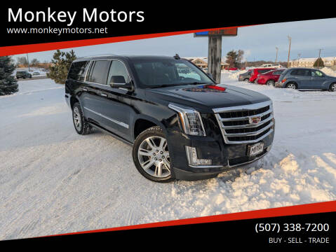 2016 Cadillac Escalade ESV for sale at Monkey Motors in Faribault MN