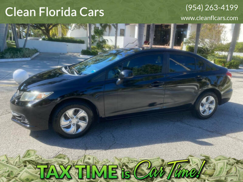 2013 Honda Civic for sale at Clean Florida Cars in Pompano Beach FL