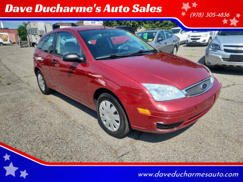 2005 Ford Focus for sale at Dave Ducharme's Auto Sales in Lowell MA