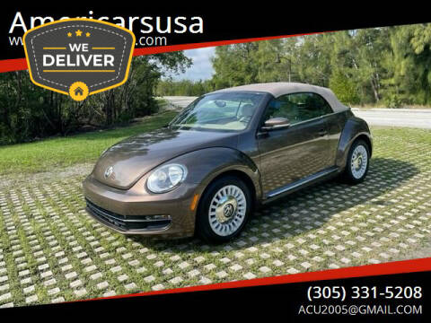 2014 Volkswagen Beetle Convertible for sale at Americarsusa in Hollywood FL