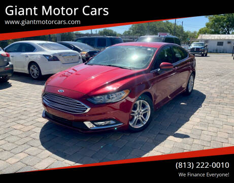 2018 Ford Fusion for sale at Giant Motor Cars in Tampa FL