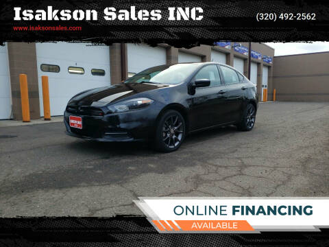 2016 Dodge Dart for sale at Isakson Sales INC in Waite Park MN