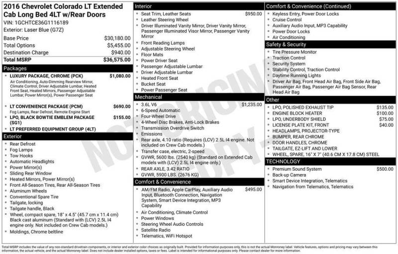 2016 Chevrolet Colorado LT