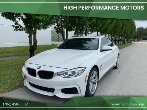 2014 BMW 4 Series for sale at HIGH PERFORMANCE MOTORS in Hollywood FL