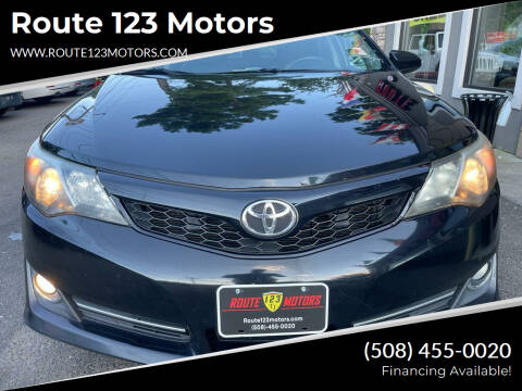 2012 Toyota Camry for sale at Route 123 Motors in Norton MA