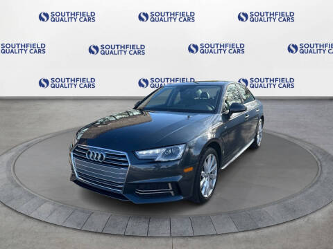 2018 Audi A4 for sale at SOUTHFIELD QUALITY CARS in Detroit MI