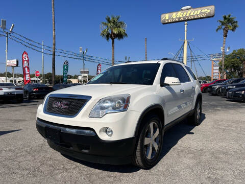 2012 GMC Acadia for sale at A MOTORS SALES AND FINANCE in San Antonio TX