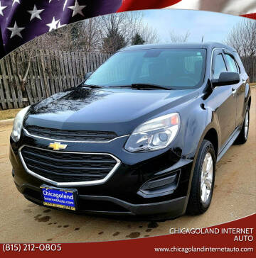 2016 Chevrolet Equinox for sale at Chicagoland Internet Auto - 410 N Vine St New Lenox IL, 60451 in New Lenox IL