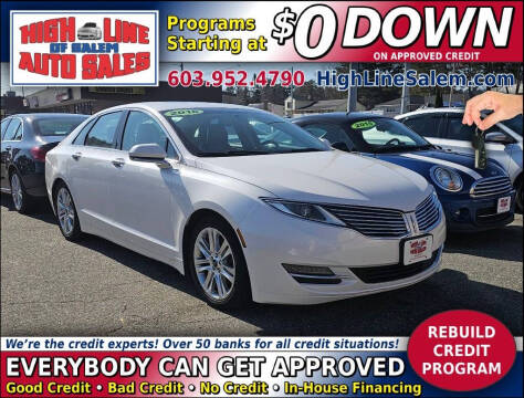 2016 Lincoln MKZ for sale at High Line Auto Sales of Salem in Salem NH