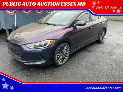 2017 Hyundai Elantra for sale at PUBLIC AUTO AUCTION ESSEX MD in Essex MD