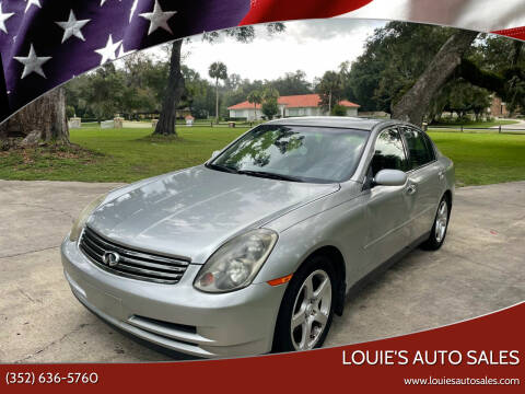2004 Infiniti G35 for sale at Louie's Auto Sales in Leesburg FL