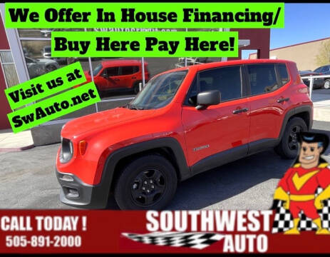 2017 Jeep Renegade for sale at SOUTHWEST AUTO in Albuquerque NM