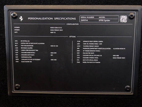 2022 Ferrari SF90 Spider