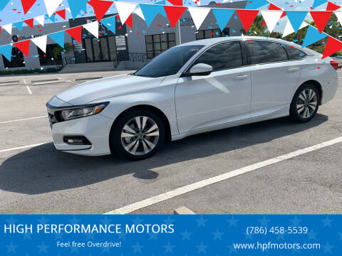 2018 Honda Accord for sale at HIGH PERFORMANCE MOTORS in Hollywood FL