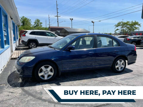 2005 Honda Civic for sale at CERTIFIED AUTO DEALERS in Greenwood IN