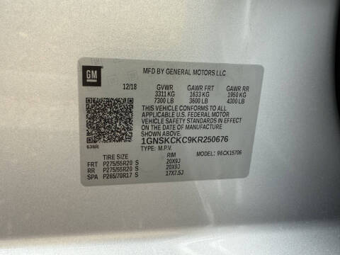 2019 Chevrolet Tahoe Premier