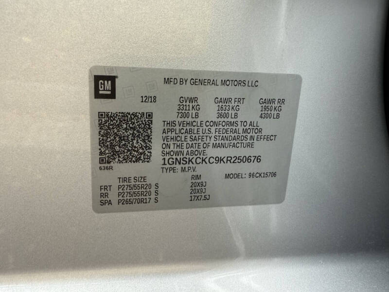 2019 Chevrolet Tahoe Premier