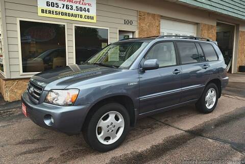 2005 Toyota Highlander for sale at Beresford Automotive in Beresford SD