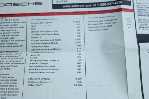 2009 Porsche Cayenne GTS Tiptronic