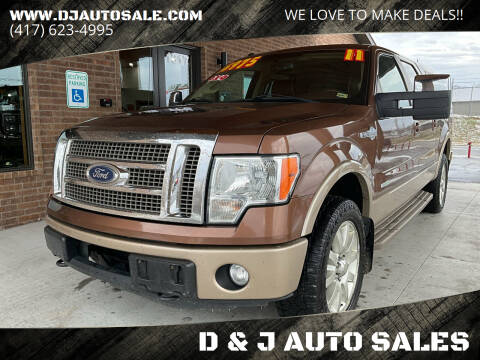 2011 Ford F-150 for sale at D & J AUTO SALES in Joplin MO