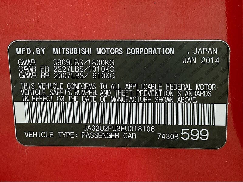 2014 Mitsubishi Lancer ES