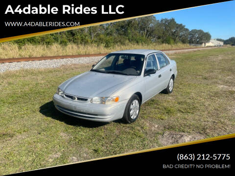 2000 Toyota Corolla for sale at A4dable Rides LLC in Haines City FL