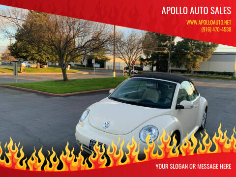 2004 Volkswagen New Beetle Convertible for sale at APOLLO AUTO SALES in Sacramento CA