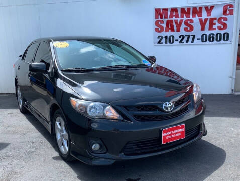 2011 Toyota Corolla for sale at Manny G Motors in San Antonio TX