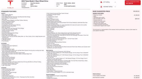 2023 Tesla Model 3