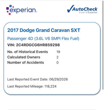 2017 Dodge Grand Caravan SXT