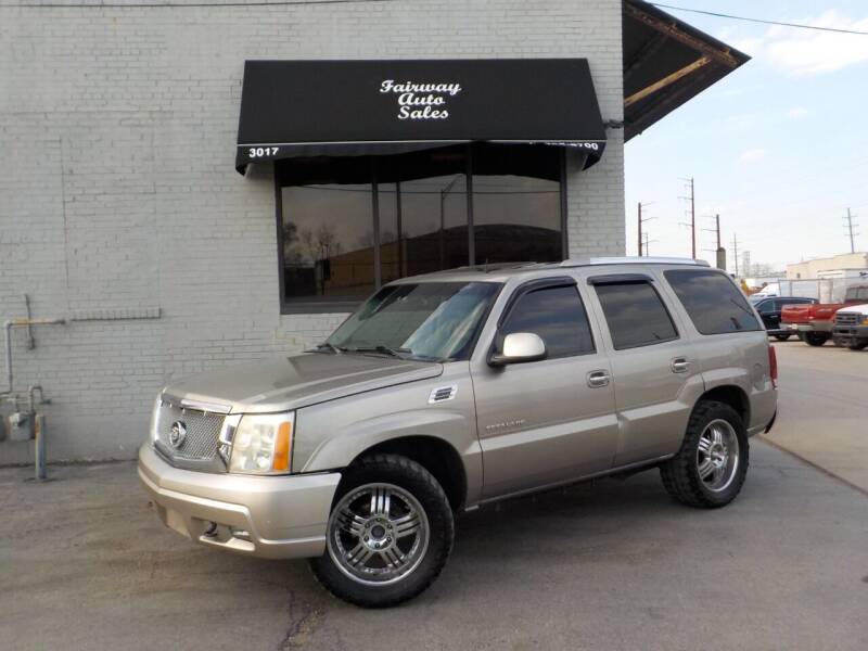 2002 Cadillac Escalade for sale at FAIRWAY AUTO SALES, INC. in Melrose Park IL