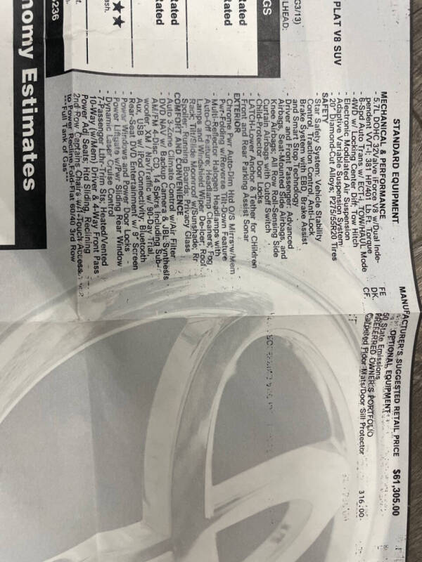 2011 Toyota Sequoia Platinum