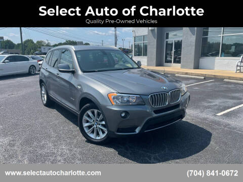 2013 BMW X3 for sale at Select Auto of Charlotte in Matthews NC