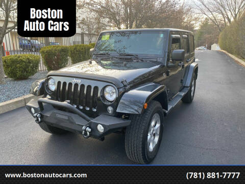 2014 Jeep Wrangler Unlimited for sale at Boston Auto Cars in Dedham MA