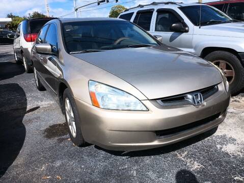 2003 Honda Accord for sale at TROPICAL MOTOR SALES in Cocoa FL