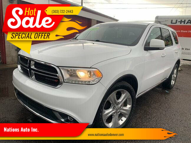 2015 Dodge Durango for sale at Nations Auto Inc. in Denver CO