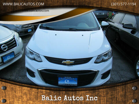 2017 Chevrolet Sonic for sale at Balic Autos Inc in Lanham MD