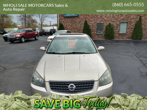 2005 Nissan Altima for sale at WHOLESALE MOTORCARS Sales & Auto Repair in Newington CT